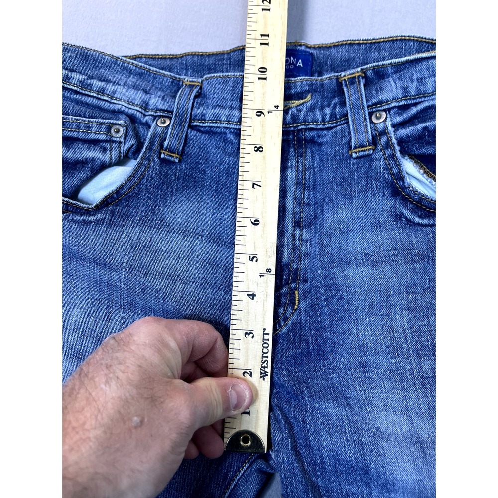Arizona Jeans Mens 30X32 Blue‎ Denim Straight Flex Skinny Adult Pants - Picture 10 of 16